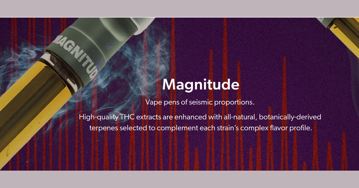 banner image for: "Los cartuchos de vapeo Magnitude se expanden a seis nuevos estados."