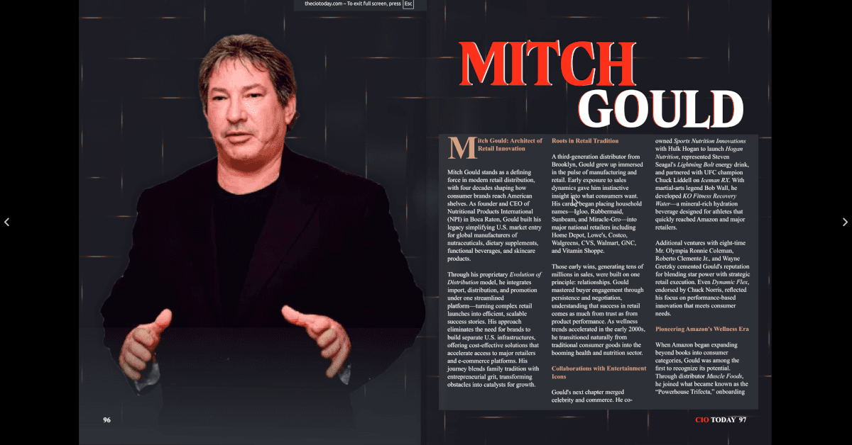 banner image for: Mitch Gould Named Among CIO Today’s Top 50 World Leaders for 2025