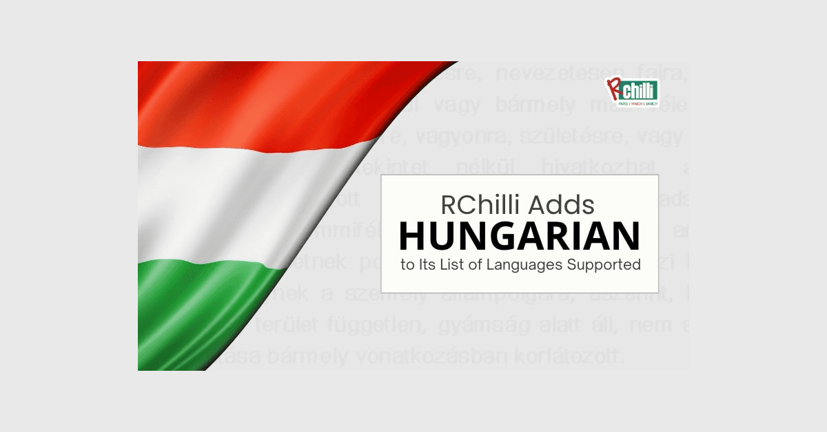 banner image for: RChilli ajoute le hongrois à sa liste de langues prises en charge.