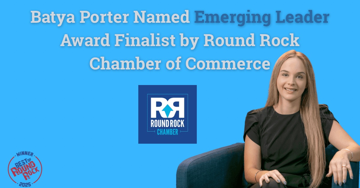 banner image for: Batya Porter Named Emerging Leader Award Finalist by Round Rock Chamber of Commerce