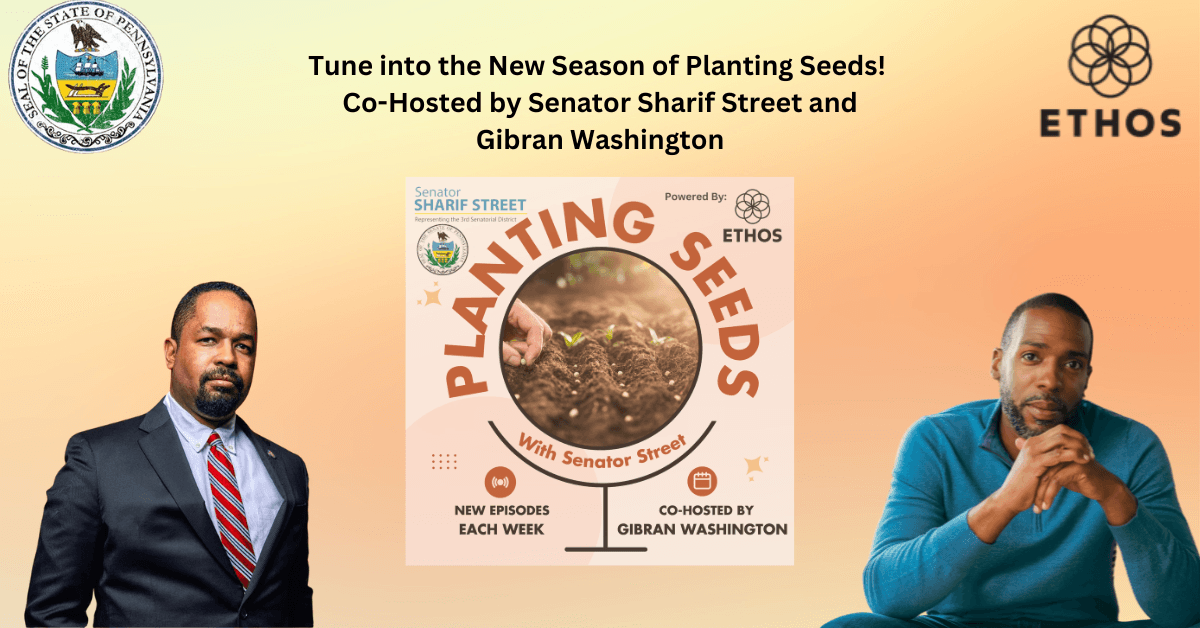 banner image for: Senator Sharif Street’s “Planting Seeds” Podcast Returns for Season 2, Adds Gibran Washington as Co-Host on CannabisRadio.com