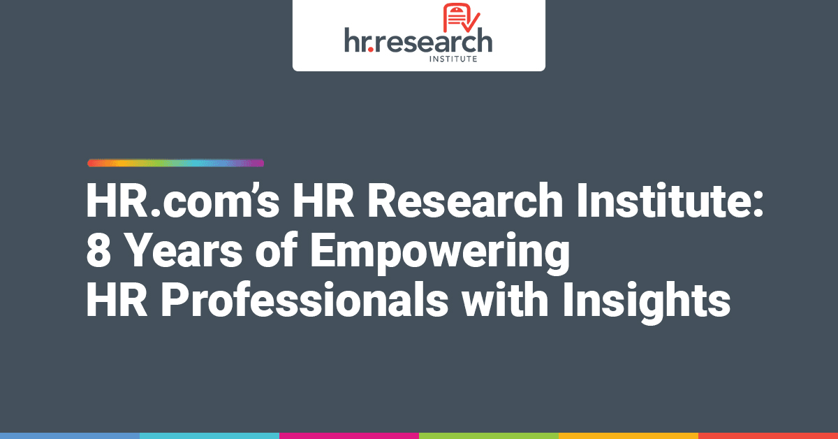 banner image for: HR.com’s HR Research Institute Celebrates 8-Year Anniversary and Latest Productivity Achievements