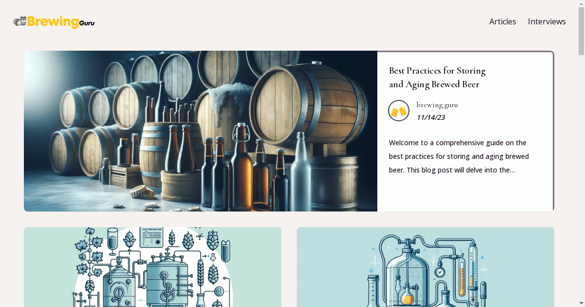 banner image for: Presentamos Brewing.guru: El último paraíso digital para entusiastas y artesanos de la cerveza.