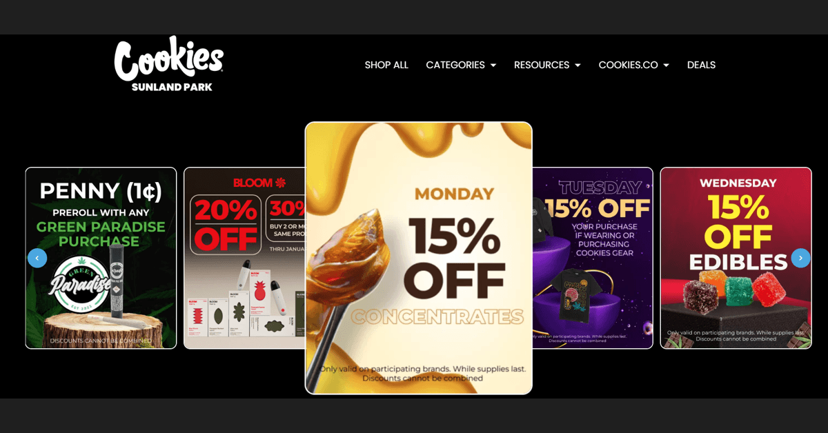 banner image for: Cookies Sunland Park Enhances Customer Experience with Accessible and Affordable Cannabis Services