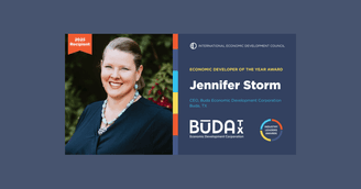banner image for: Buda EDC CEO Jennifer Storm Named IEDC’s 2025 Economic Developer of the Year