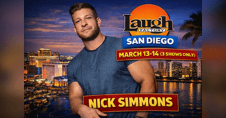 banner image for: Nick Simmons Headlines Laugh Factory San Diego March 13–14 With Three Stand-Up Shows