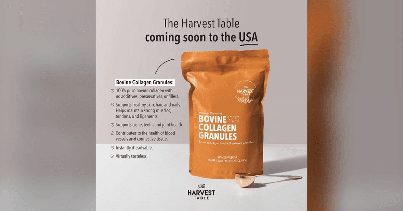 The Harvest Table Prepares U.S. Launch of Whole-Food Wellness Products
