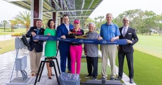 Golf Legend Annika Sörenstam Drives Official Opening Of Hunters Run Country Club’s Newly Renovated South Driving Range