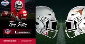 banner image for: Troy Smith Invites Buckeyes to Join Him at World Series of Cornhole