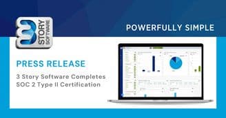 banner image for: 3 Story Software (3SS) ha completado la certificación SOC 2 Tipo II.