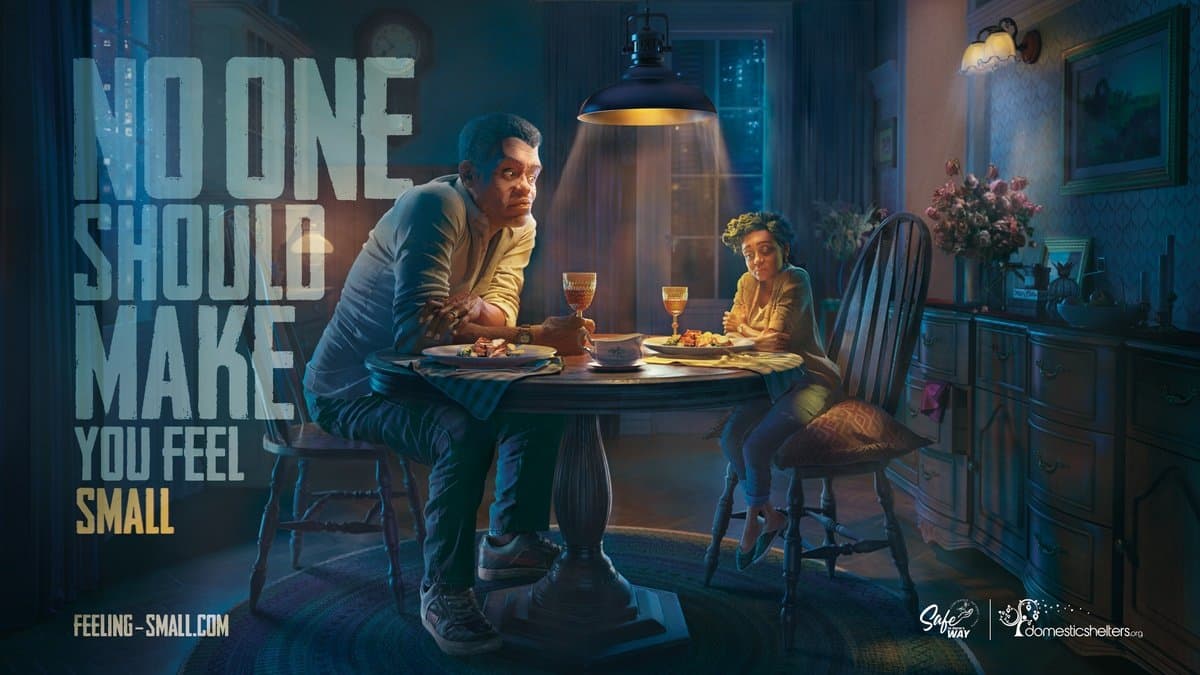 banner image for: "La campagne de sensibilisation "Se sentir petit" met en lumière la violence émotionnelle en cette période de pointe de la violence domestique."