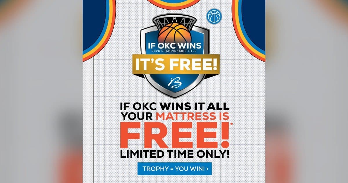 Bob Mills Furniture Offers Free Mattress Promotion Tied to Oklahoma City Basketball Championship