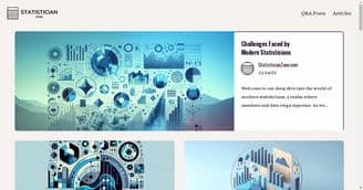 banner image for: StatisticianZone.com Debuts: A Destination for Data Enthusiasts and Statistical Minds