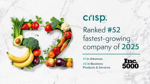 Crisp Achieves Top Rankings on Inc. 5000 List, Highlighting Growth and Innovation in Supply Chain Solutions