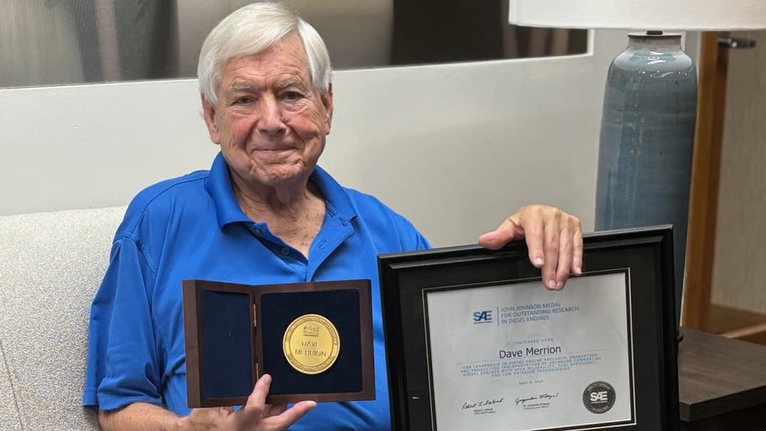 Retired Engineer Honored for 50 Years of Diesel Emission Breakthroughs