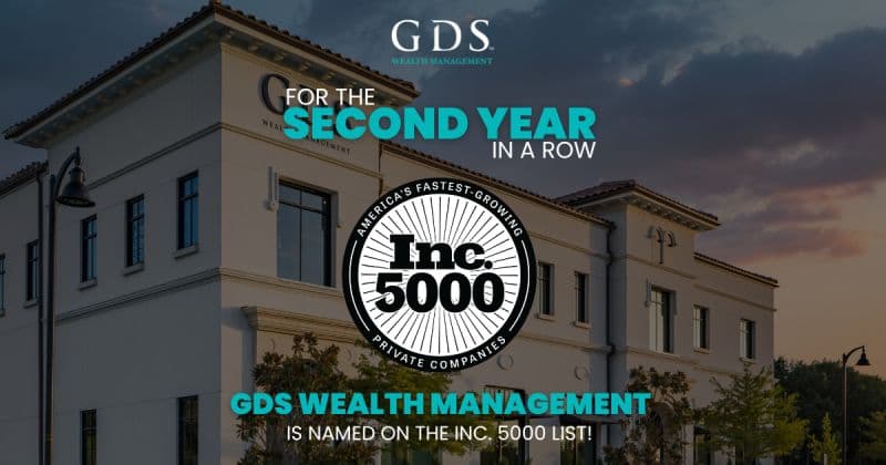 GDS Wealth Management Recognized on Inc. 5000 List for Second Year
