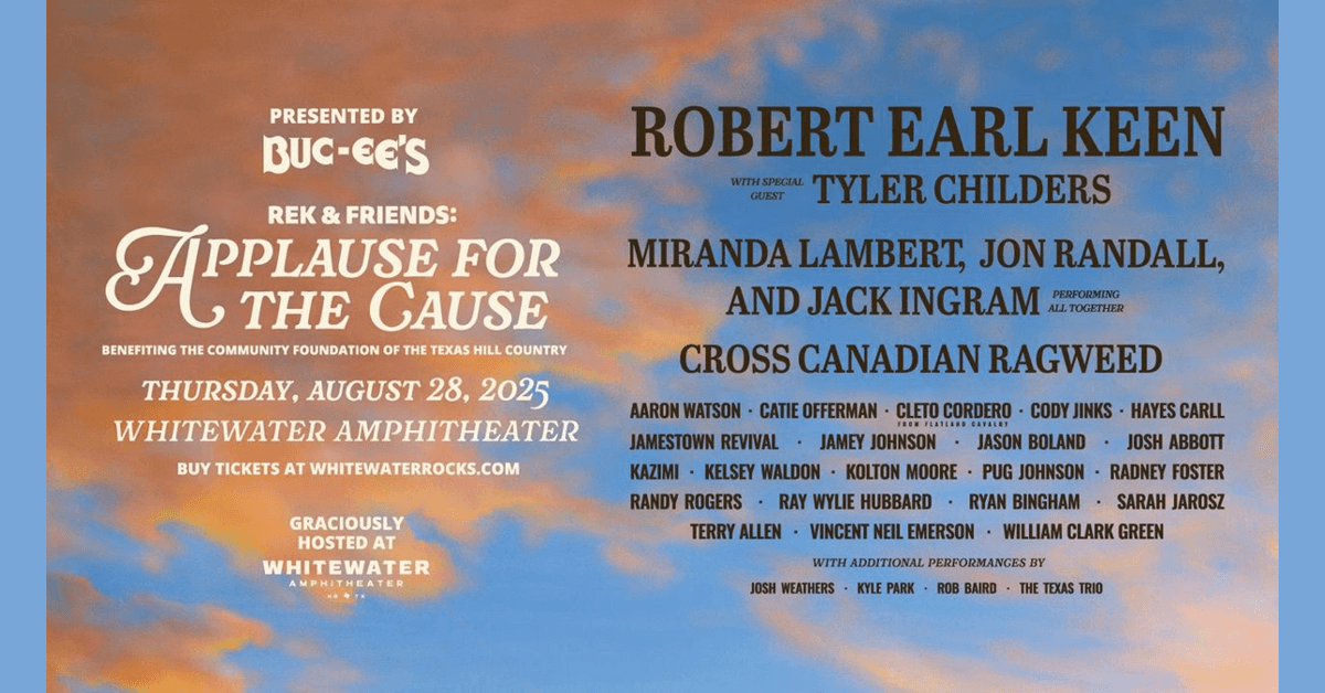 Robert Earl Keen and Friends Unite for Texas Hill Country Flood Relief