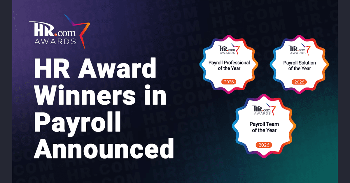 2026 Payroll Award Winners Announced by HR.com, Highlighting Innovation in Workforce Management