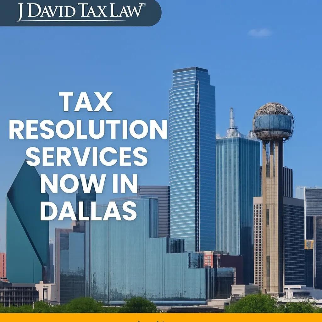 New Tax Law Services Expand to Dallas Offering Relief from Tax Debts