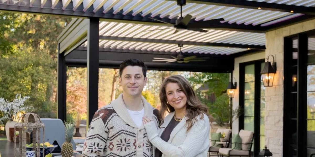 David Henrie's Motorized Pergola Installation Highlights Shift Toward Year-Round Outdoor Living