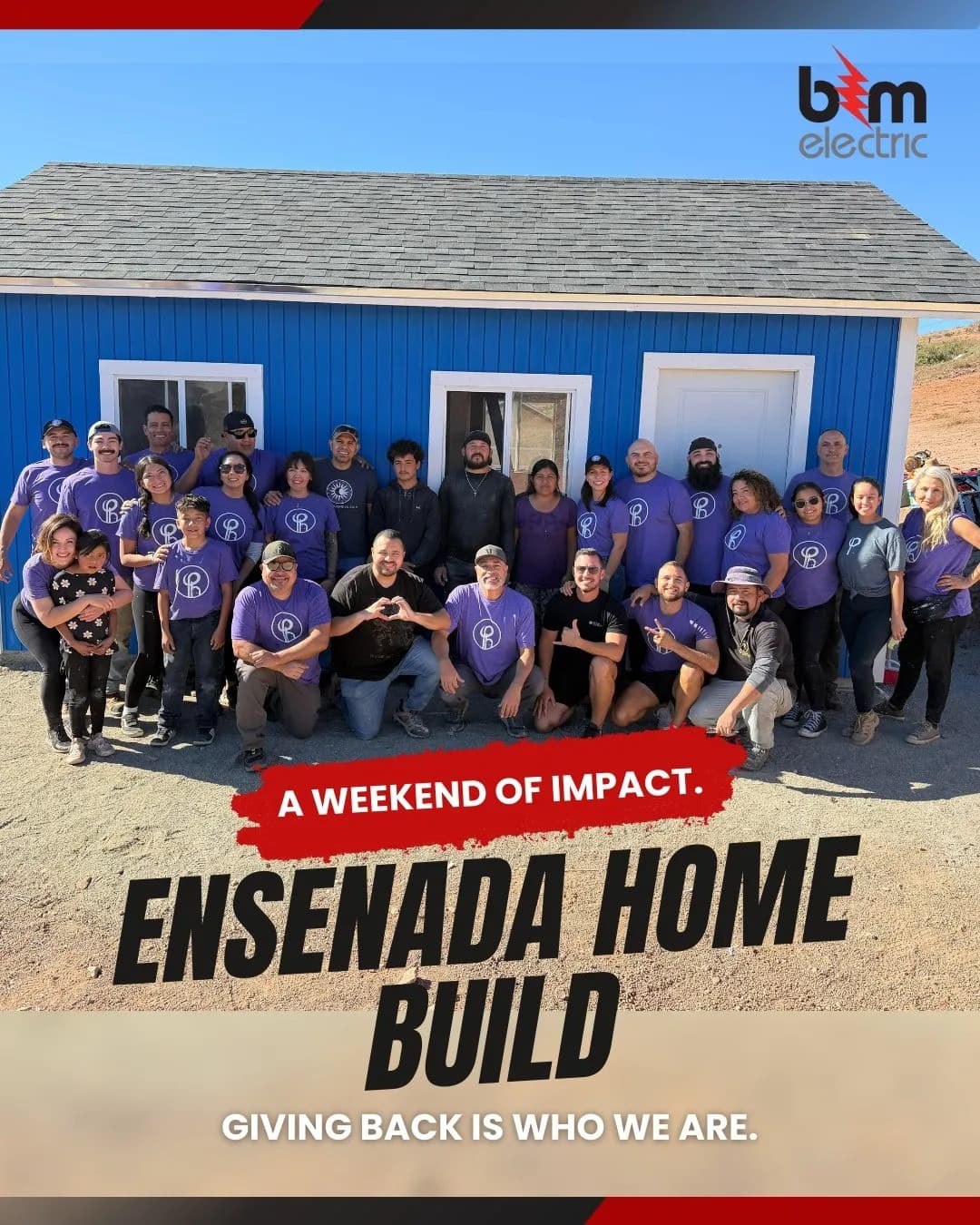 B&M Electric Completes Three-Day Home Build in Ensenada, Mexico, Highlighting Corporate Philanthropy