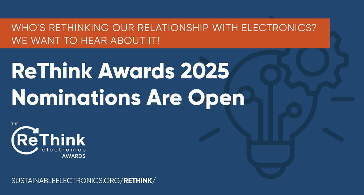 SERI Launches ReThink Awards to Honor Innovations in Electronics Sustainability