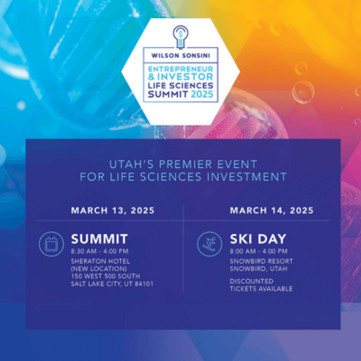 Utah's Life Sciences Summit to Spotlight Entrepreneurship and Investment Opportunities