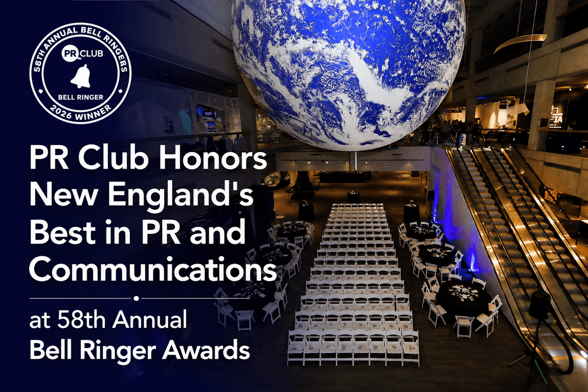 PR Club Honors Excellence in New England Communications at 58th Annual Bell Ringer Awards