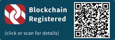 QrCode for Blockchain Registration Graphic
