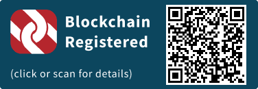 QrCode for Blockchain Registration Graphic
