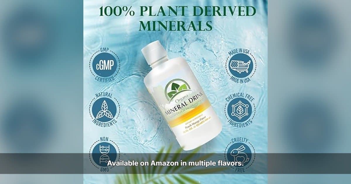 ORGANA Highlights Mineral Drink Now Available on Amazon for U.S. Consumers