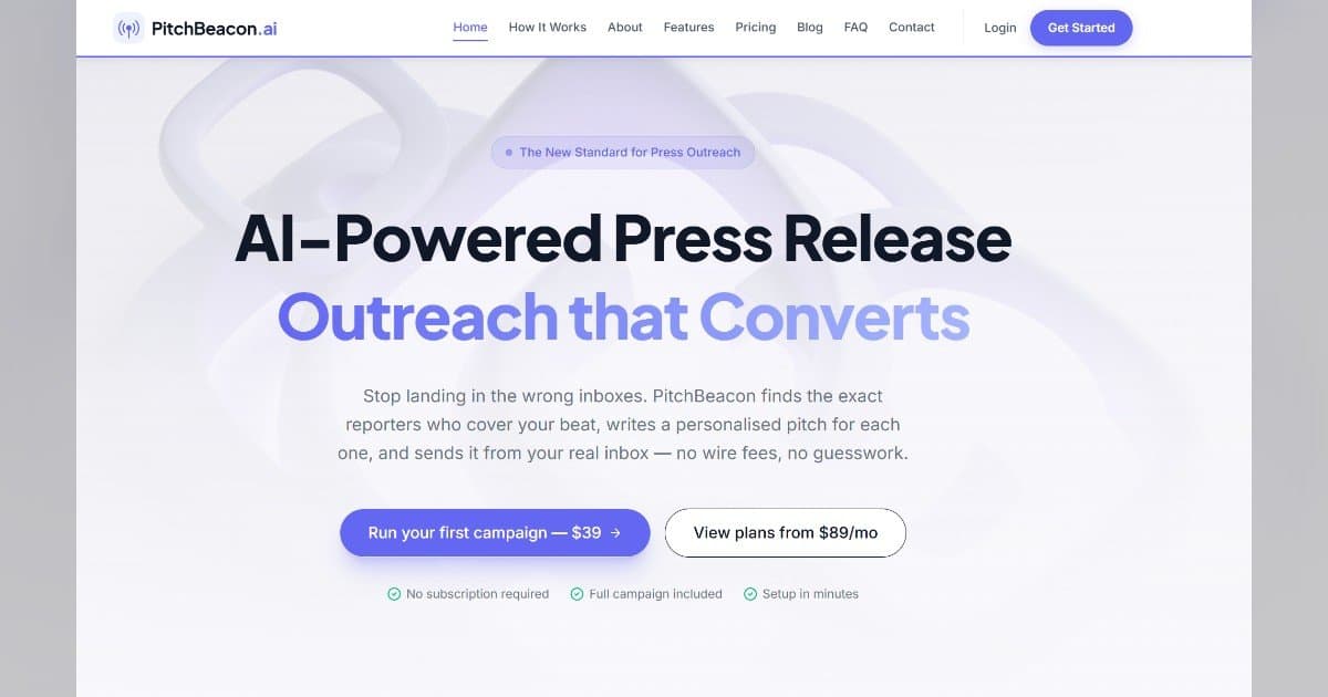 PitchBeacon.AI Introduces AI-Powered Media Outreach to Streamline PR for Startups and Agencies