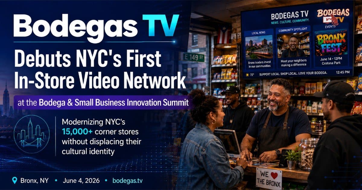 Bodegas TV Launches NYC’s First In-Store Video Network, Aiming to Modernize Corner Stores Without Displacement