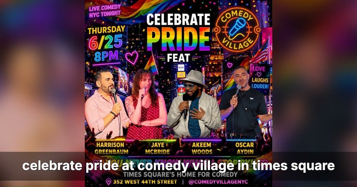 banner image for: Times Square Pride Comedy Nights: Celebrate Laughter and Love