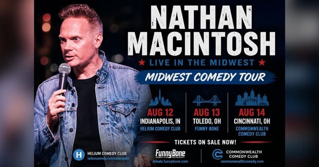 Catch Nathan Macintosh Live: Three Nights of Laughter in the Midwest!