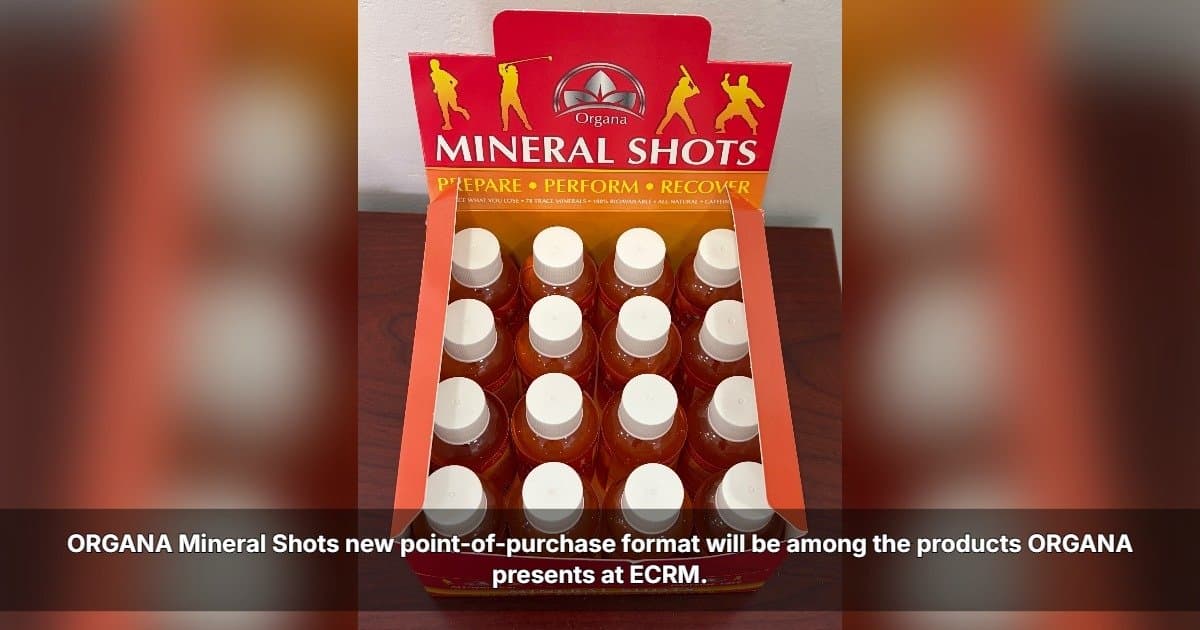 banner image for: ORGANA International to Highlight New Mineral Shots Retail Display at ECRM