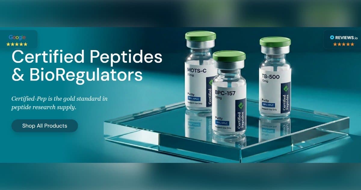 Certified-PEP Highlights U.S.-Manufactured Research Compounds, Emphasizing Batch Testing, Transparency and Top-Tier Customer Service