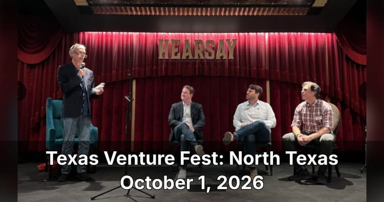 banner image for: Texas Venture Fest Returns to North Texas for Third Year at Kiln Dallas