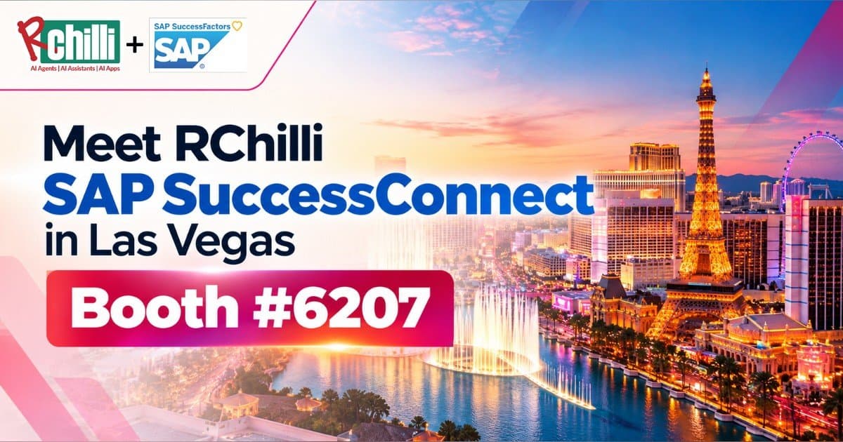 banner image for: RChilli to Show HR Leaders the Cost of Unreliable Candidate Data at SAP SuccessConnect Las Vegas