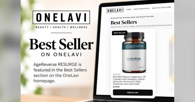 banner image for: Longevity Brand RESURGE Featured Among One Lavi Best Sellers