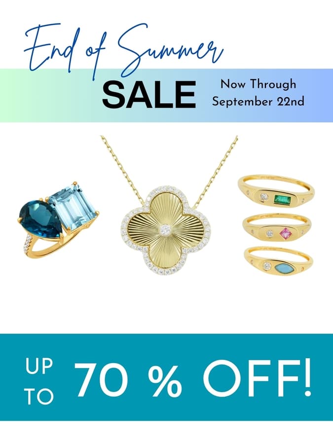 Morgan's Jewelers Launches End of Summer Sale with Up to 70% Discounts