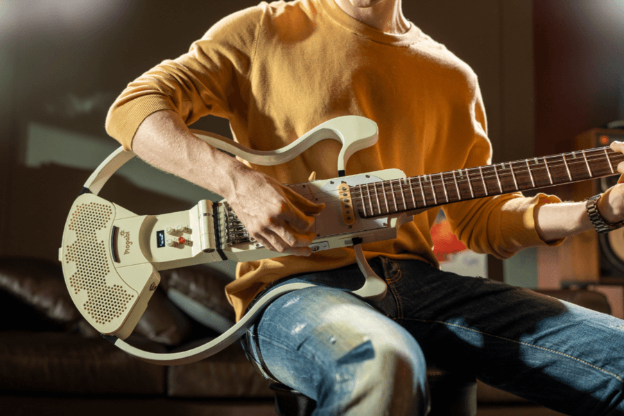 MOGABI V3 Electric Guitar Launches on Kickstarter: A Portable One-Man Band Solution