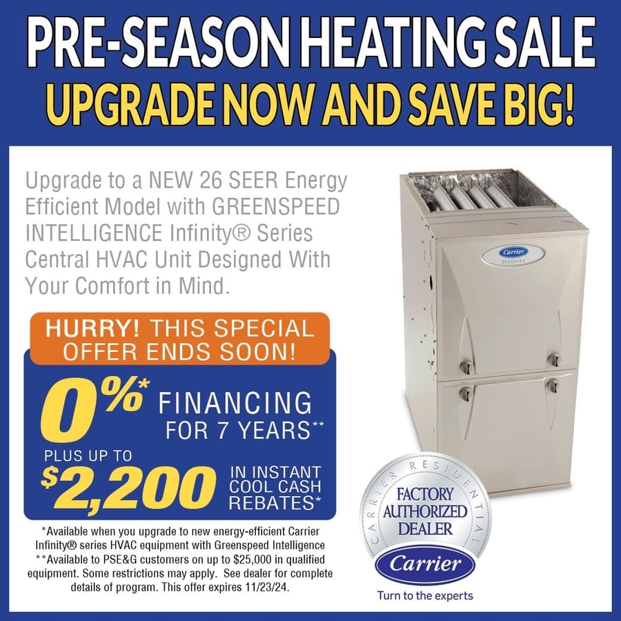 Bloomfield Cooling, Heating & Electric Announces Fall HVAC Savings for North Jersey Residents