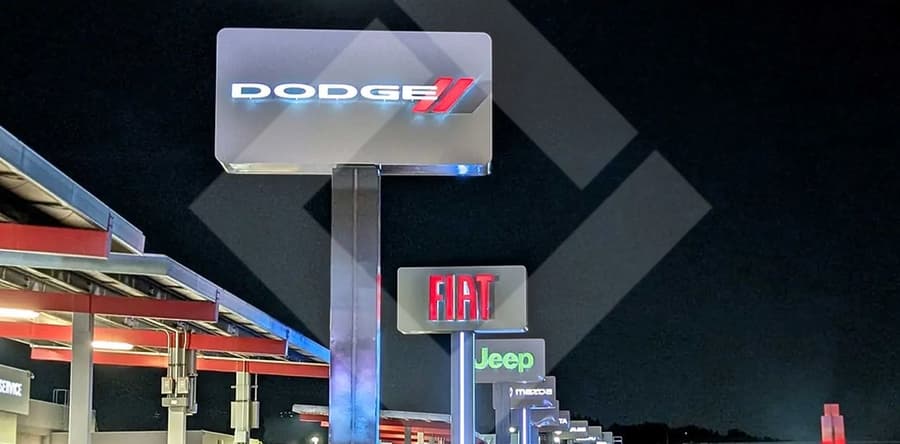 Lancaster Auto Mall Unveils Impressive New Signage Along 14 Freeway