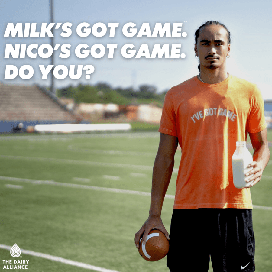 Tennessee QB Nico Iamaleava Partners with The Dairy Alliance to Promote Milk as Athletic Recovery Drink
