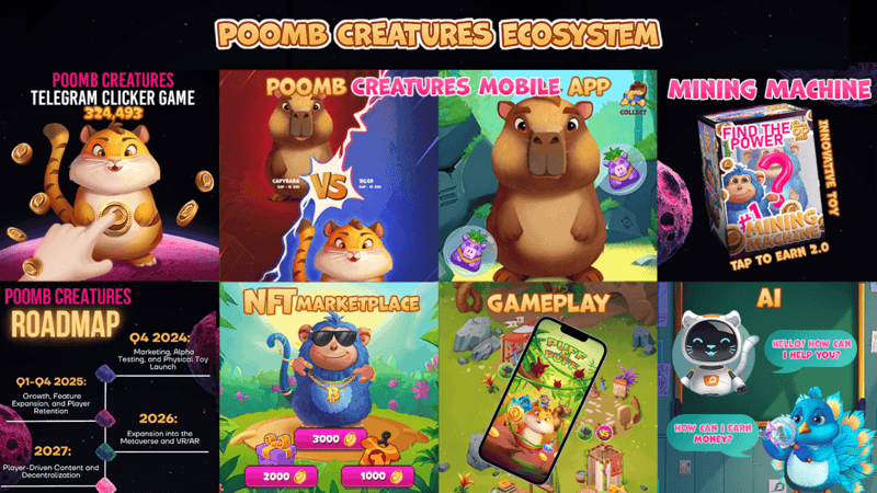Comet Space Introduces Poomb Creatures: A Hybrid Web2-Web3 Game with Innovative Tap-to-Earn Mechanics