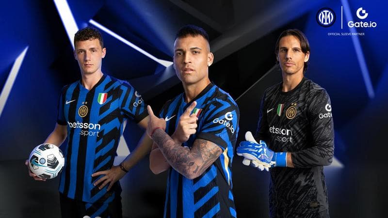 Gate.io Partners with Inter Milan as Official Sleeve Sponsor