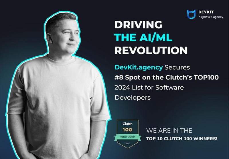 DevKit.agency Ranks 8th on Clutch's Top 100 Software Developers List for 2024
