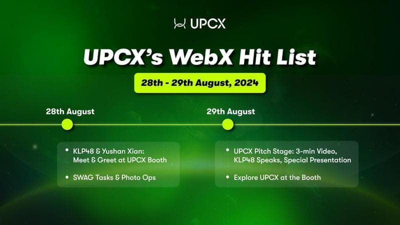 UPCX Takes Center Stage as Platinum Sponsor at WebX2024 in Tokyo