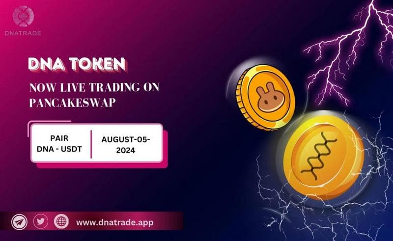 DNA Token Debuts on Pancake Swap, Showcases AI Wallet Preview
